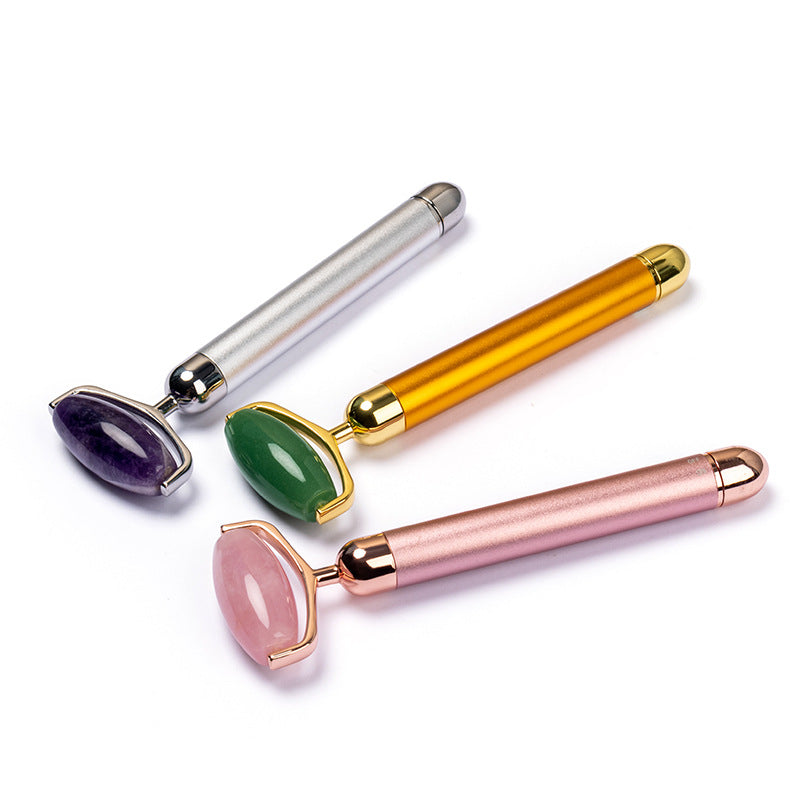 Jade Roller Electric Roller Face Electric Stick Golden Jade Face Beauty Stick