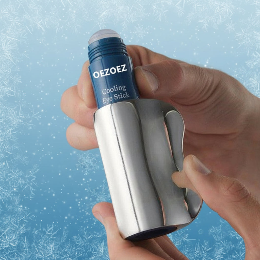 CryoGlow Cooling Eye Stick in hand