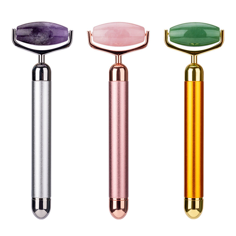 Jade Roller Electric Roller Face Electric Stick Golden Jade Face Beauty Stick