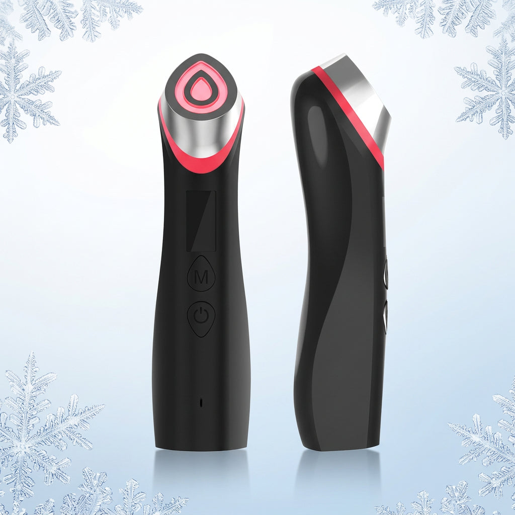 CryoGlow Microcurrent Device - front and side view